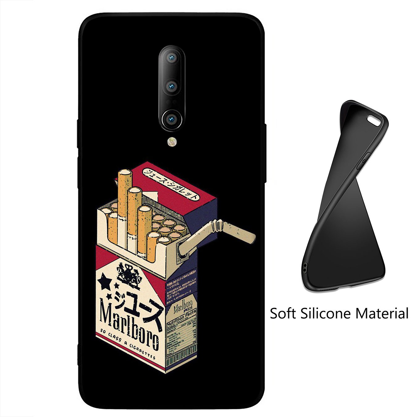 Ốp điện thoại silicon mềm hình H69 marlboro màu đỏ cho Samsung Galaxy A02S J2 J4 J5 J6 Plus J7 Prime A02 M02 j6+ A42 +