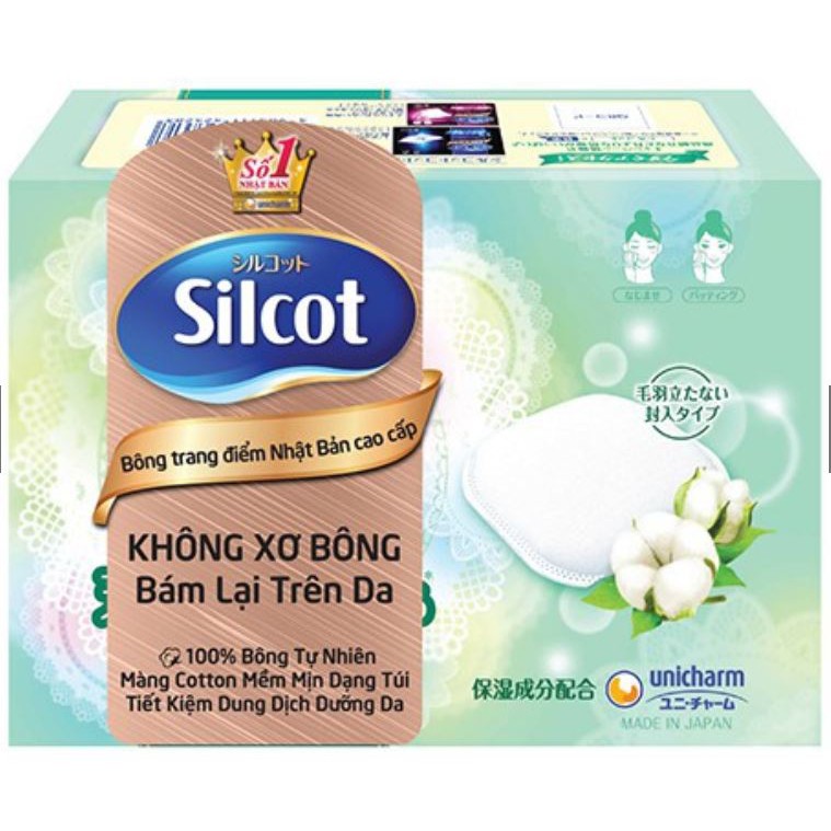 Bông tẩy trang cao cấp Silcot Premium 66 miếng/hộp