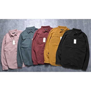 ÁO SƠ MI DENIM OVER SHIRT CÁ TÍNH FORM RỘNG, DENIM NAM DÀI TAY NĂNG ĐỘNG
