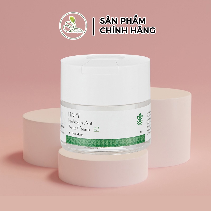 Kem dưỡng phục hồi cân bằng hệ vi sinh ha:py minigarden PROBIOTICS ANTI ACNE CREAM 30g PV1029