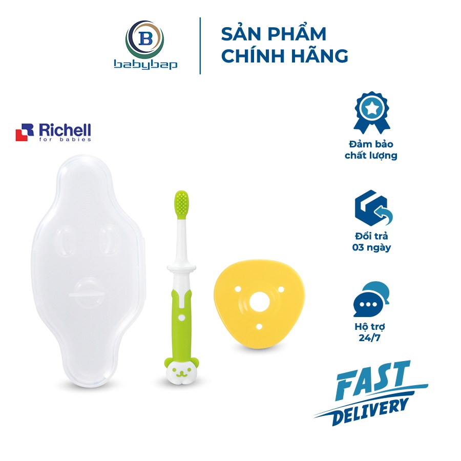 Bàn Chải Bước 2 Richell Phù Hợp Cho Bé Trên 8 Tháng