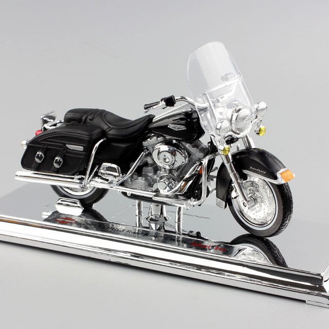 MS: 8515 - XE MÔ HÌNH TỈ LỆ 1:18 - MOTO HARLEY - 2001 - FLHRCI ROAD KING CLASSIC - ĐEN