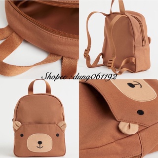 Balo HM xuất dư gấu nâu cho bé chất mềm,nhẹ siêu đẹp ( mẫu mới về,có sẵn)
