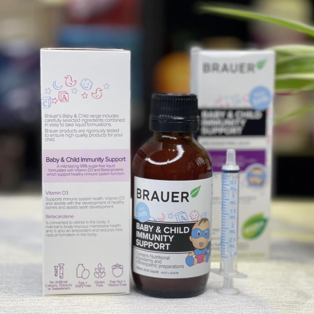 Siro Tăng Đề Kháng Brauer Immunity 100ml date