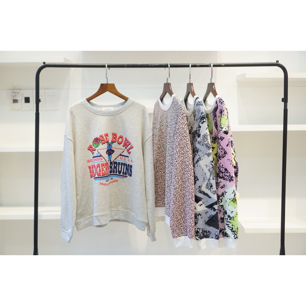 Áo Sweater Nữ Xám In Hình 110
