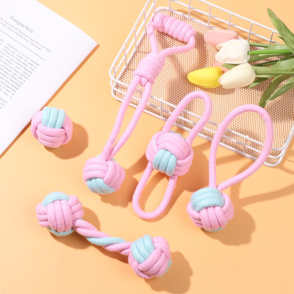 Đồ chơi nhai gặm bằng dây thừng cotton chống cắn tùy chọn kiểu dáng dành cho thú cưng