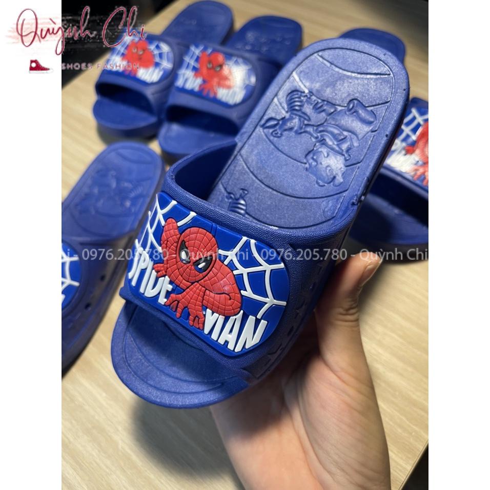 Dép siêu nhân nhện xanh cho bé trai quai ngang nhựa mềm cho bé 2 - 12 tuổi 3309
