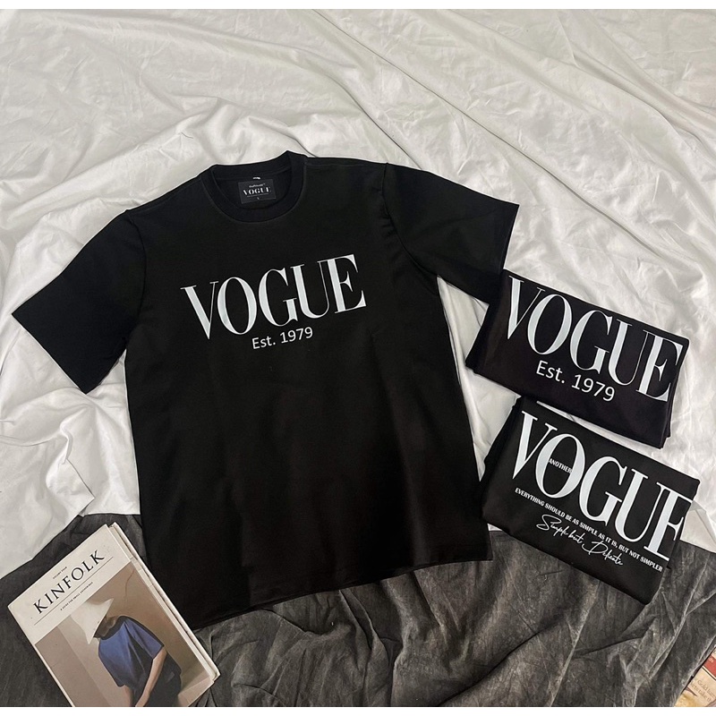 Áo thun Vogue cao cấp Áo thun in chữ cái cấp