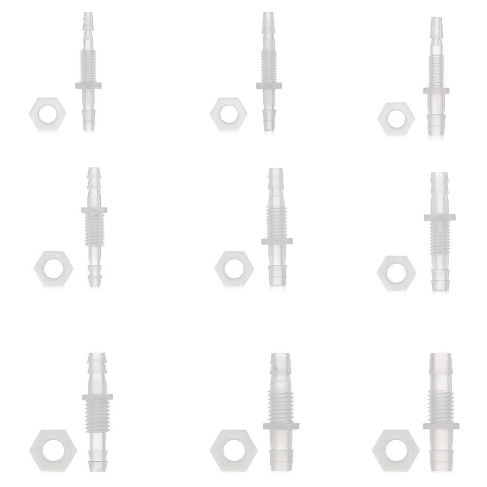 Set 5 Đầu Nối Thẳng Ống Bơm Khí Bằng Nhựa PP Tiện Dụng