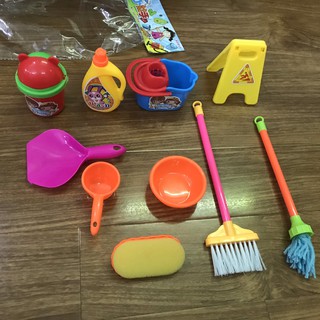 Bộ đồ chơi dụng cụ lau Dọn nhà cửa 10 món