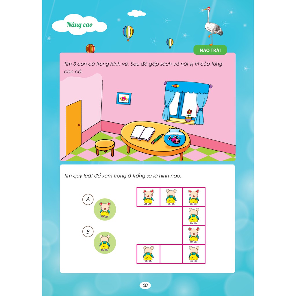 Sách thiếu nhi - TRÒ CHƠI TƯ DUY - NÂNG CAO (3-4 tuổi) | BigBuy360 - bigbuy360.vn