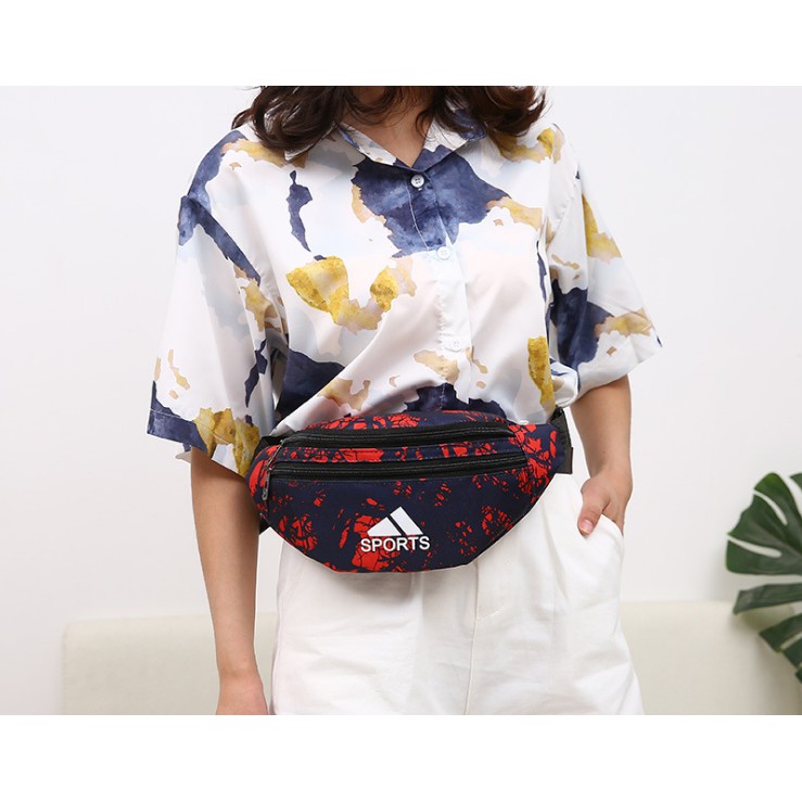 Túi bao tử họa tiết phối màu đẹp mắt (4 màu) | BigBuy360 - bigbuy360.vn