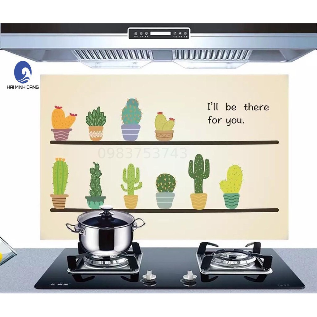 Giấy Dán Bếp Cách Nhiệt 3D Mẫu Mới