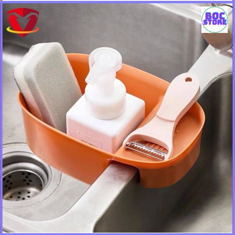 Khay Nhựa Bầu Dục Đa Năng Lọc Rác, Gài Bồn Rửa Chén, Bồn Rửa Bát – Rổ Nhựa Đựng Giẻ Rửa Chén – Xà Phòng