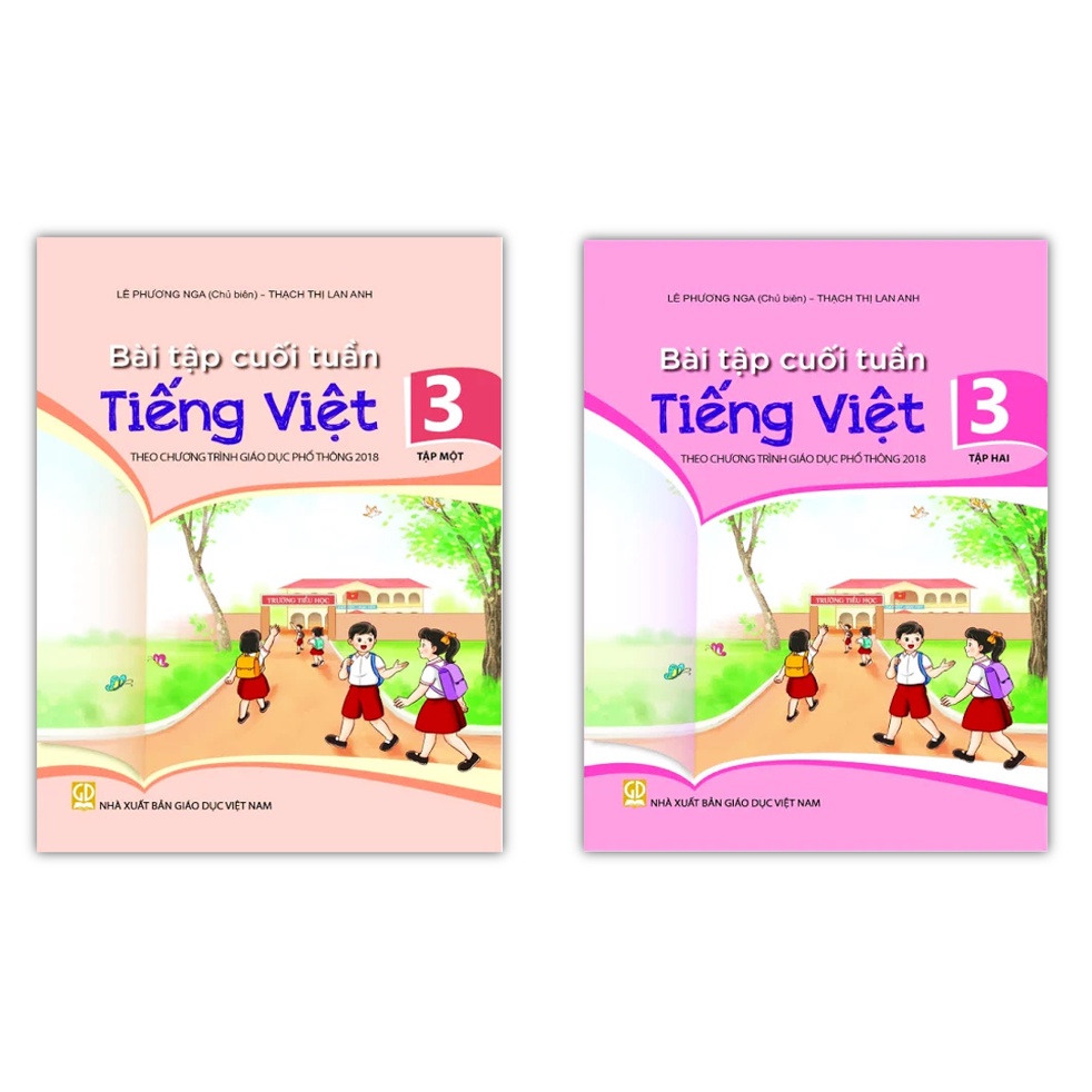 Sách - Combo Bài tập cuối tuần Tiếng Việt lớp 3 ( Tập 1 + Tập 2 )