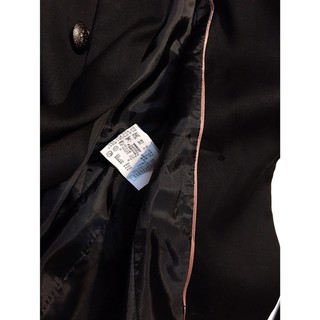 Khoác vest blazer đen 4 nút kim loại