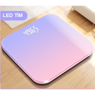 Cân điện tử sức khỏe gia đình chính xác, sạc USB màn hình led tải trọng 180kg hiển thị nhiệt độ phòng và pin vt183