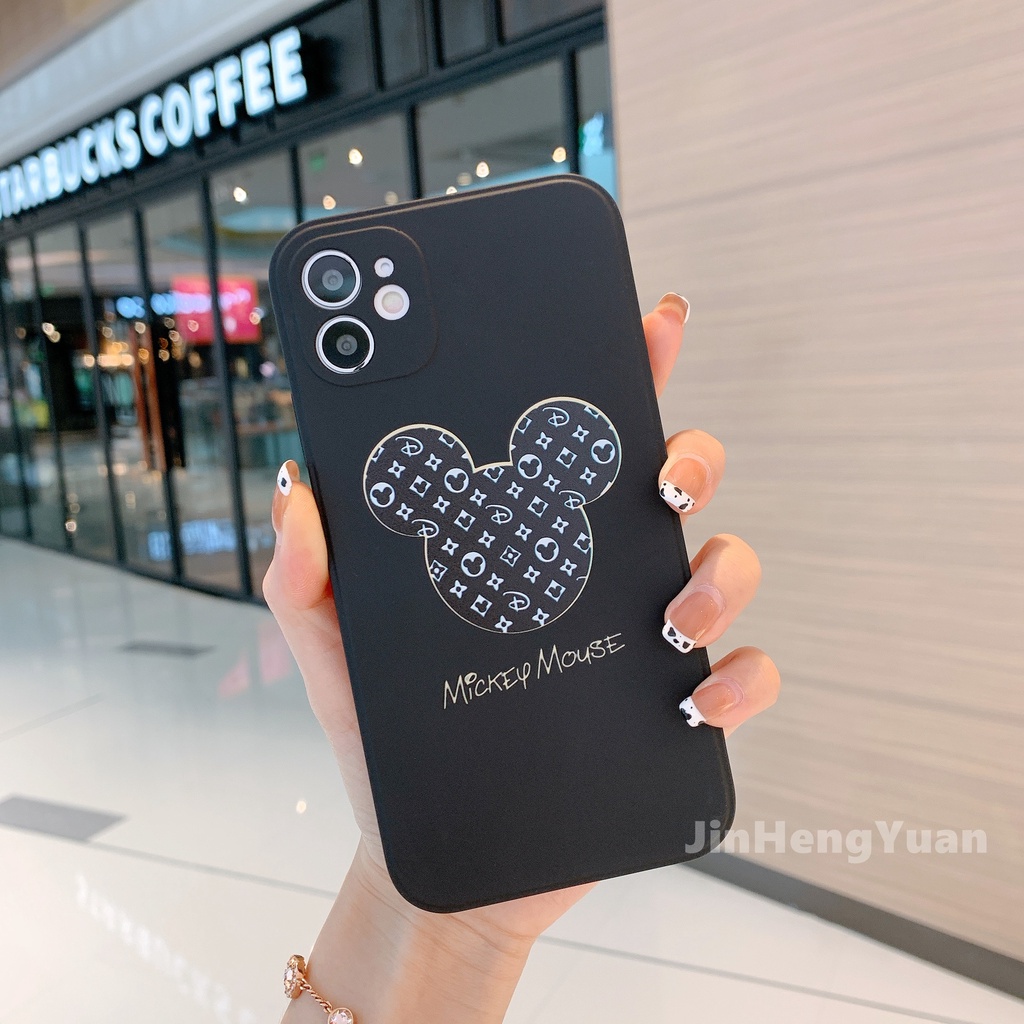 Ốp điện thoại mềm chống rơi in hình chuột Mickey Minnie cho Iphone 12 11 Promax X Xs Max Xr 6 7 8 Plus