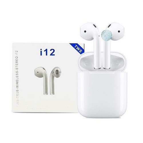 👉𝑪𝑨̉𝑴 𝑩𝑰𝑬̂́𝑵 𝑽𝑨̂𝑵 𝑻𝑨𝒀 👉 Tai Nghe Bluetooth 5.0 i12 TWS - Chất Âm Êm, Trong Trẻm Thời Lương Pin Tốt, Sang Trọng | BigBuy360 - bigbuy360.vn