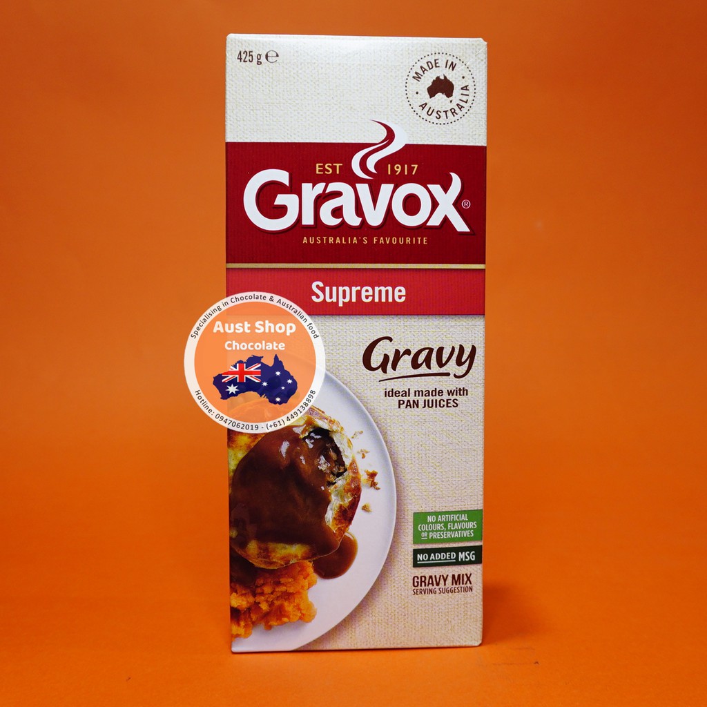 Bột sốt nâu Gravox Supreme Gravy Mix 425g - OZ - Aust Shop Chocolate