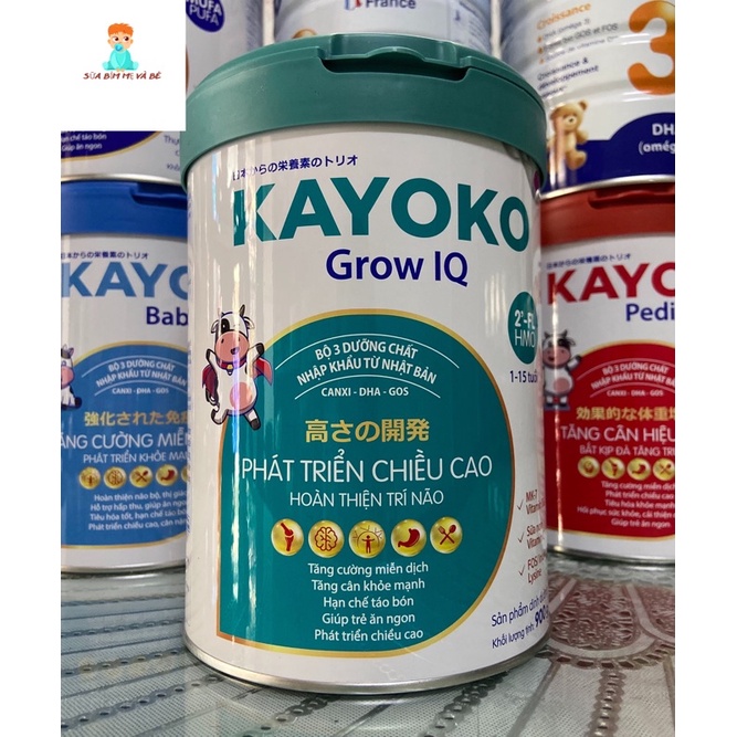 Sữa bột Kayoko Grow IQ công nghệ Nhật 900g