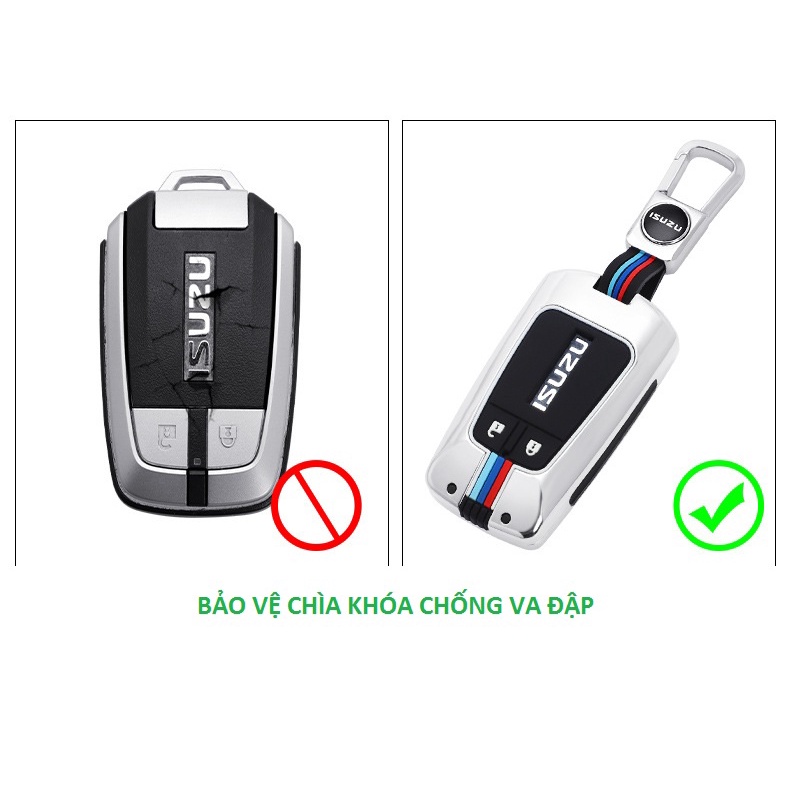Ốp Chìa Khóa Xe Isuzu Hợp Kim Kẽm Mẫu Chìa Thông Minh