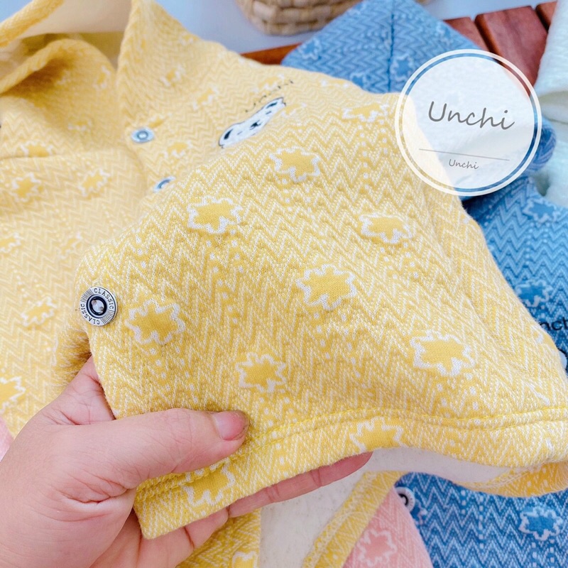 SALE 40% - ÁO CHÍNH HÃNG UNICHI khoác nỉ mềm có mũ họa tiết mới cho bé