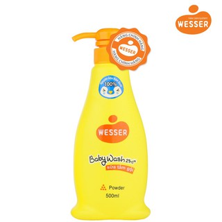 Sữa Tắm Gội Wesser 2in1 Hương Cỏ Xạ Hương (White Musk)-xanh lá