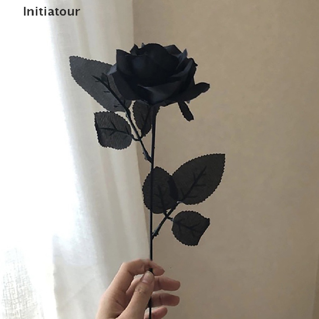 [Còn Hàng] Hoa Hồng Đen Nhân Tạo Phong Cách Gothic Cho Ngày Valentine