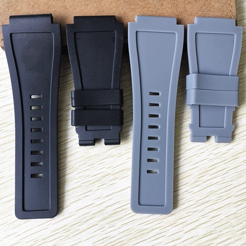 Dây Đeo Đồng Hồ Silicon 24mm Thay Thế Cho Bell Ross Bell Ross Strap BR01 03
