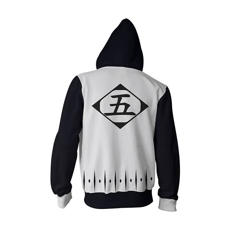 Áo Khoác Dài Tay Dáng Rộng Họa Tiết Hoạt Hình BLEACH Mặc Hóa Trang Nhân Vật Unisex