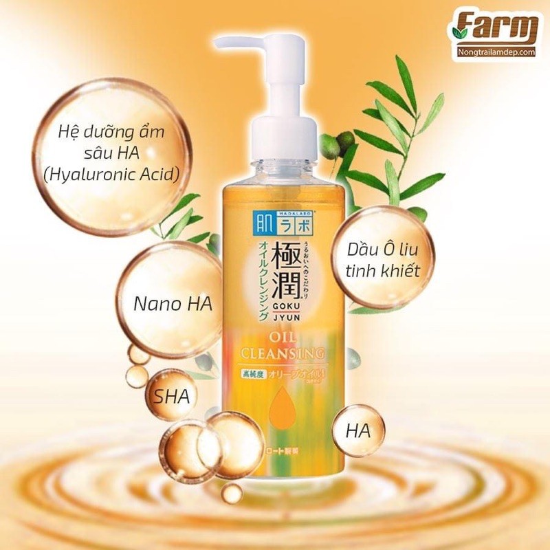 Dầu Tẩy Trang Hada Labo Dưỡng Ẩm Nhật Bản 200ml Gokujyun Cleansing Oil[Hàng_Nhật] | BigBuy360 - bigbuy360.vn
