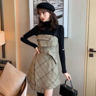 Order 7 ngày_Áo yếm dạ + kèm áo len