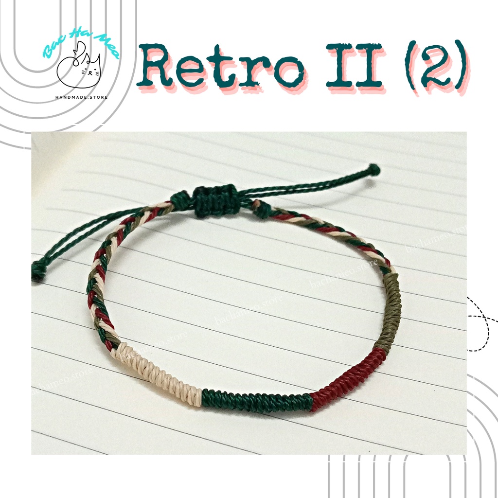 Set vòng tay waterproof RETRO II - Vòng tay Bachameo - Vòng tay handmade