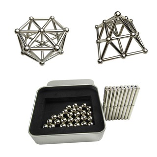 Bộ ghép hình 36 nam châm và 27 bi BUCKY BARS