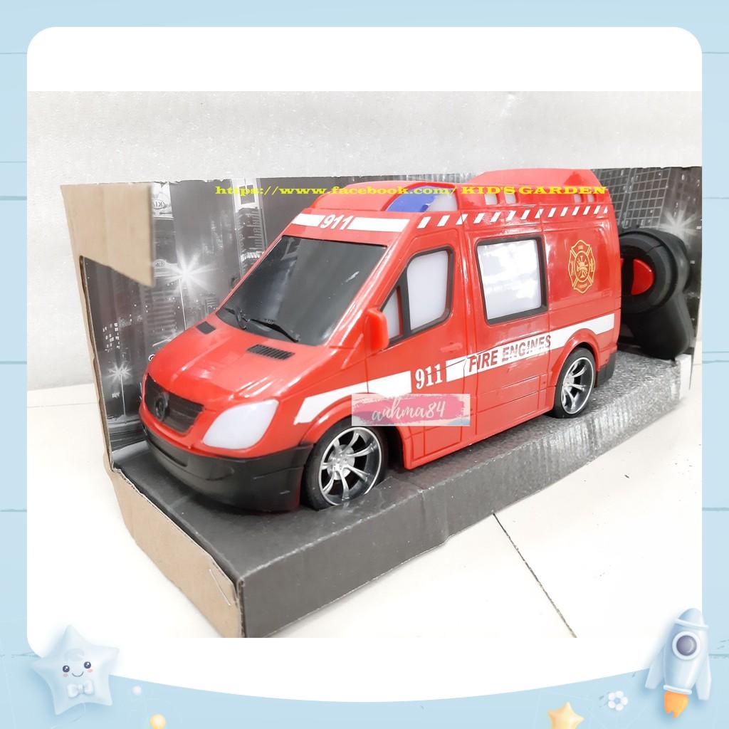 ĐỒ CHƠI MÔ HÌNH XE CỨU HỎA điều khiển từ xa - No.888 - Ảnh thật.