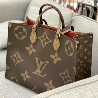 Túi xách du lịch hoa nâu vàng