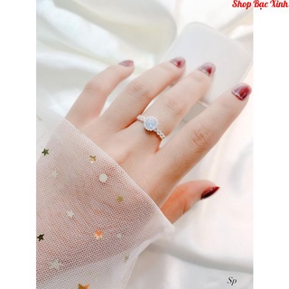Nhẫn đính đá,Nhẫn bạc ta, .BTKWJ008