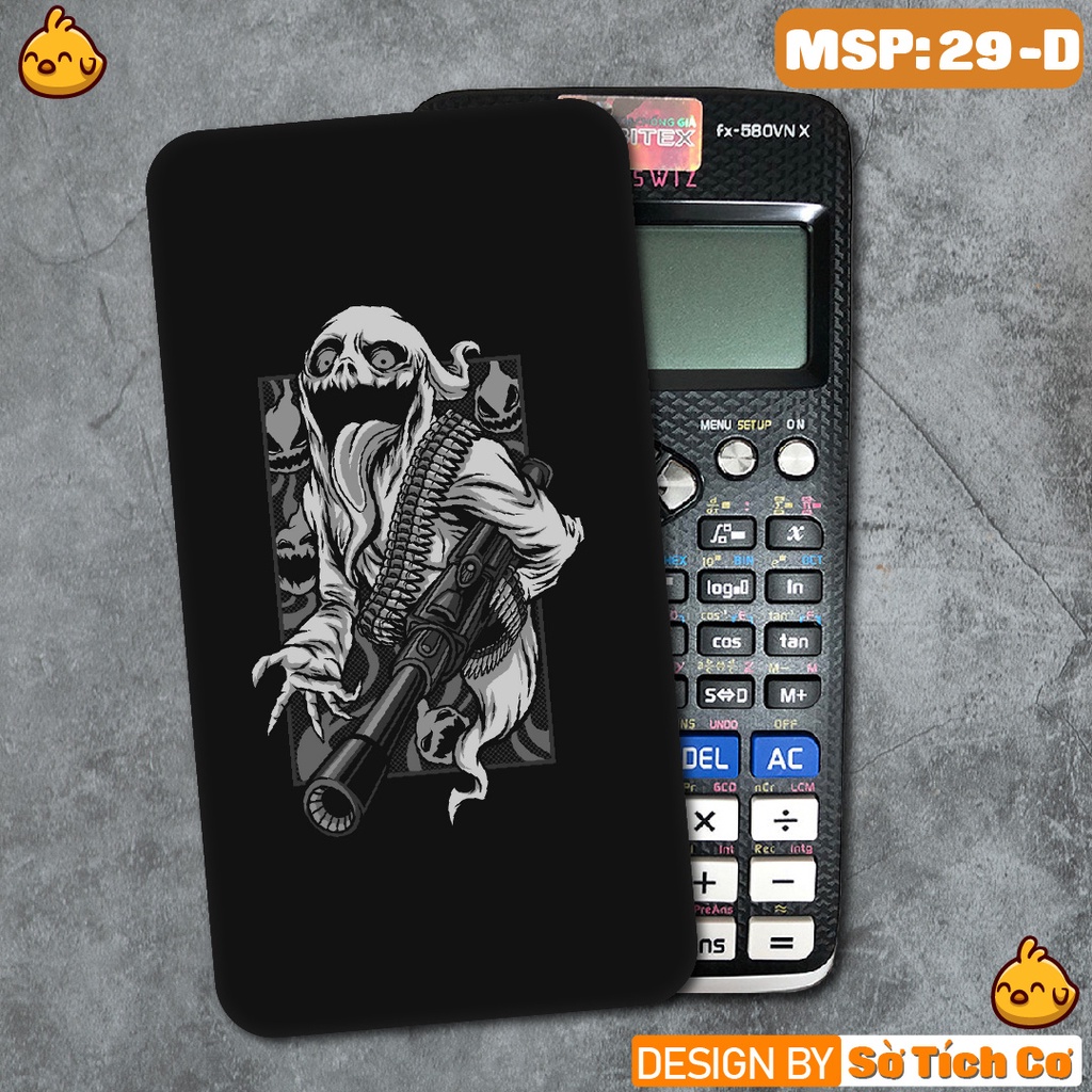 Miếng decal dán máy tính fx-570, fx-580, fx-880, Casio, Vinacal,... Cool Black White MSP: 29