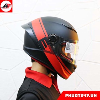 Mũ bảo hiểm fullface EGO E7 - Đen E7 ĐỎ