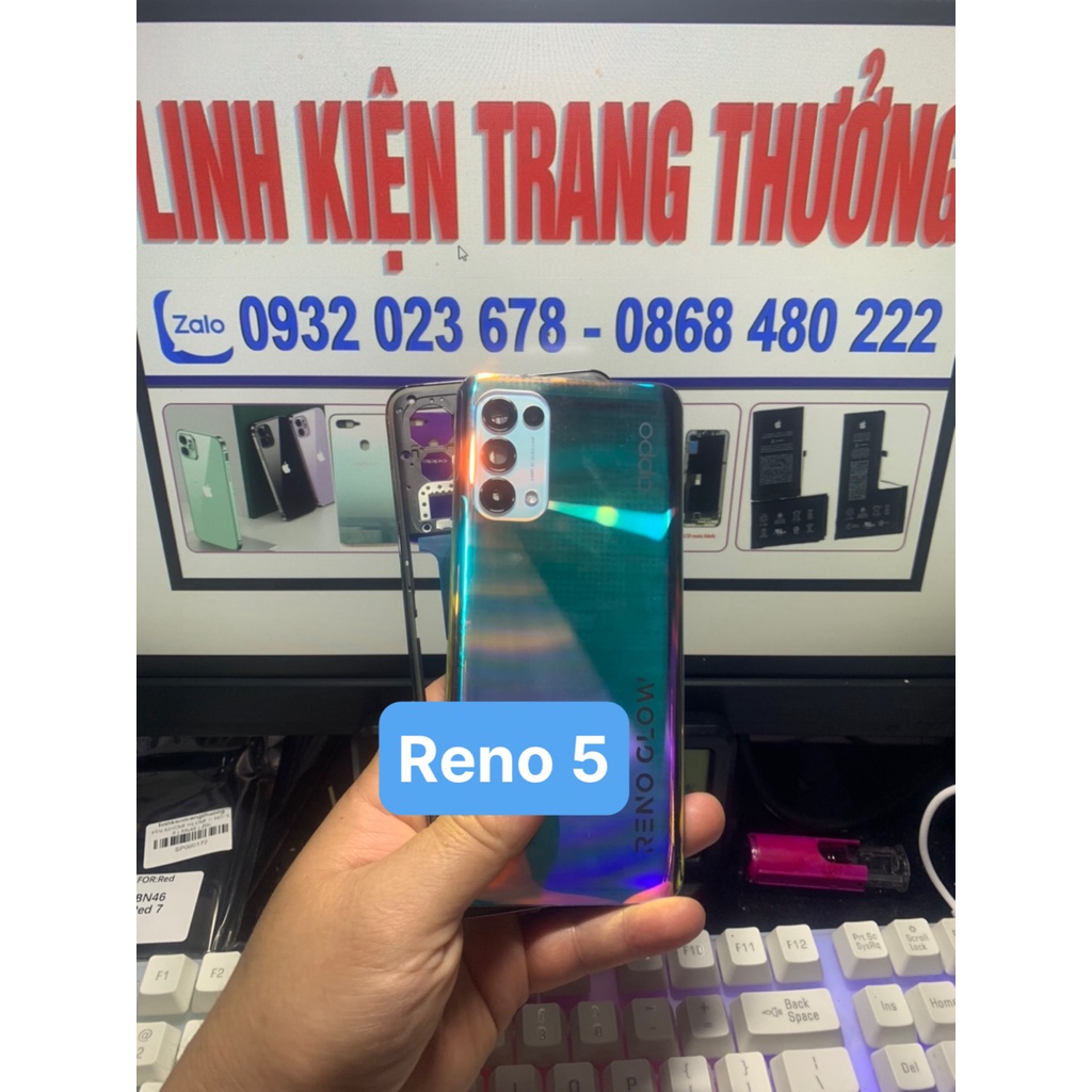 Vỏ lưng viền oppo reno 5 - 4G / Reno 5 - 5G, hàng zin