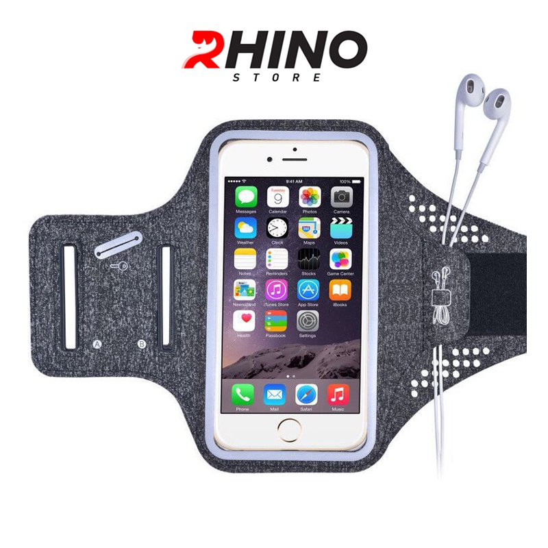 Bao, Túi đựng Điện Thoại tới 6.5 Inch Đeo tay chạy bộ Rhino B101 Kháng nước, chống thấm