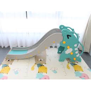 CẦU TRƯỢT CHO BÉ - CẦU TRƯỢT ĐA NĂNG - MẪU KHỦNG LONG - MÁNG DÀI - CHỊU LỰC 60KG