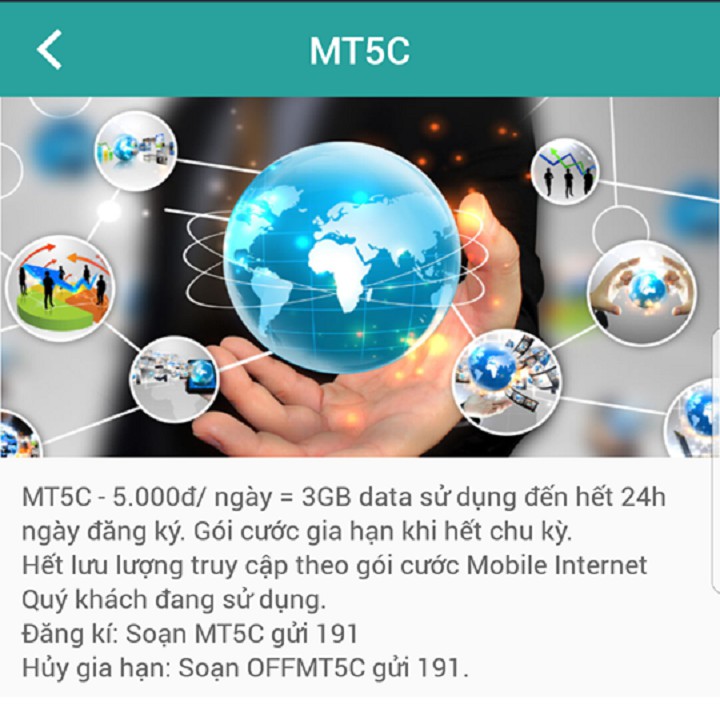Sim 4G Viettel Gói MT5C đăng kí 5K 3GB đăng ký thoải mái