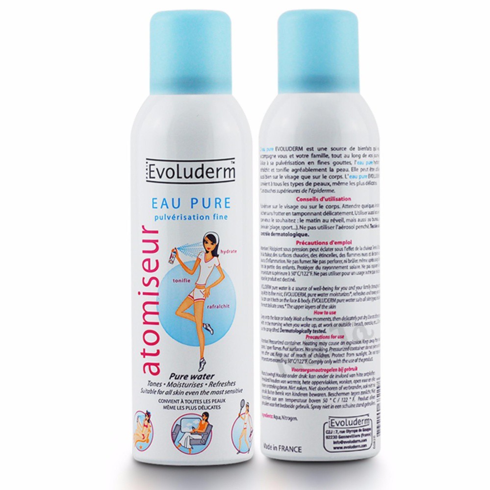 Xịt Khoáng Evoluder Atomiseur Eau Pure 400ml