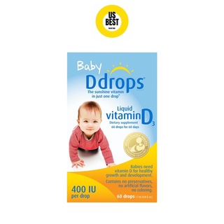 Vitamin D3 Drops - Baby DDrops bổ xung vitamin D cho bé 60 giọt