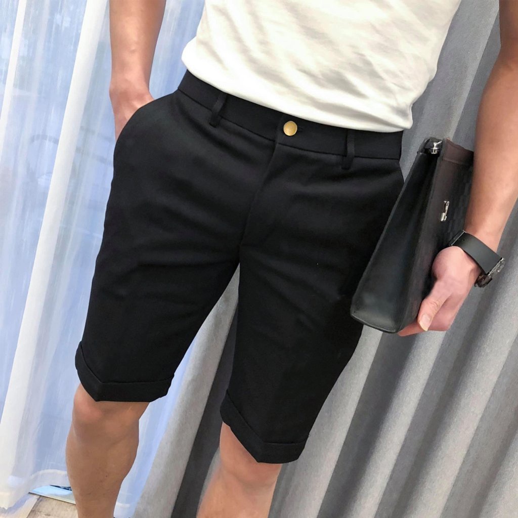 Quần Short Kaki Nam Cạp Dày Dặn Mềm Mịn Co Giãn Phong Cách Trẻ Trung Năng Động - QA06