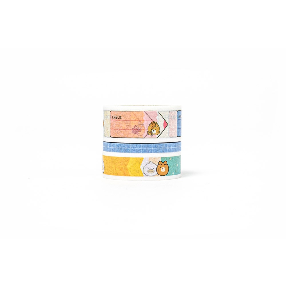 Set Băng Dán Giấy Trang Trí ARTBOX Hàn Quốc 3 Kiểu Họa Tiết Xinh Xắn