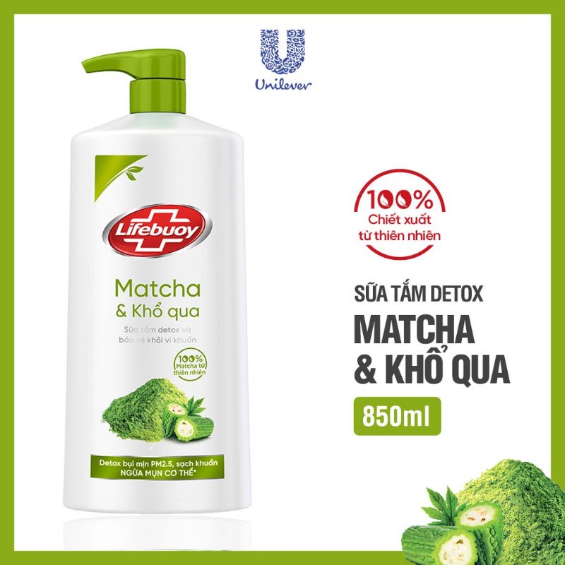 Sữa tắm Lifebouy matcha khổ qua 850g