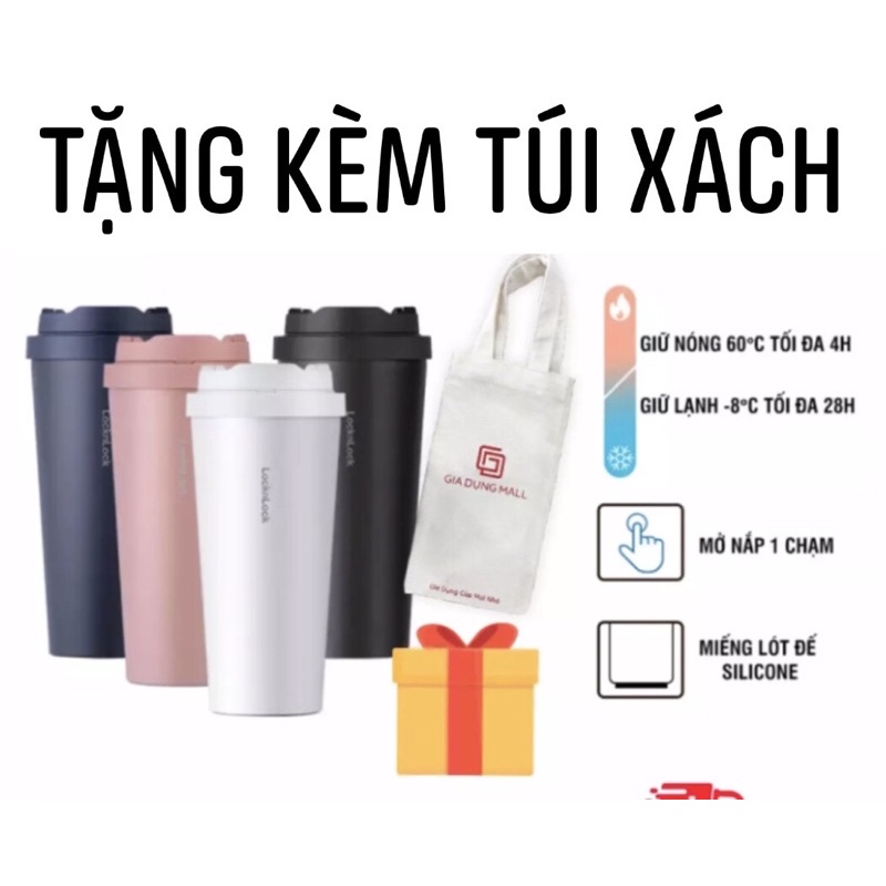 Bình Giữ Nhiệt Lock&Lock Energetic One-Touch Tumbler LHC3249 - 550ML -Tặng kèm túi đựng | BigBuy360 - bigbuy360.vn